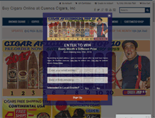 Tablet Screenshot of cuencacigars.com